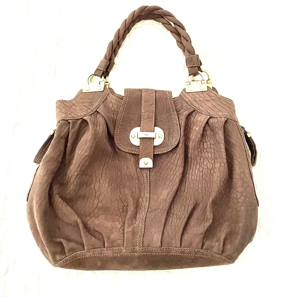 Large Sueded Rafe New York Handbag - Picture 2 of 11